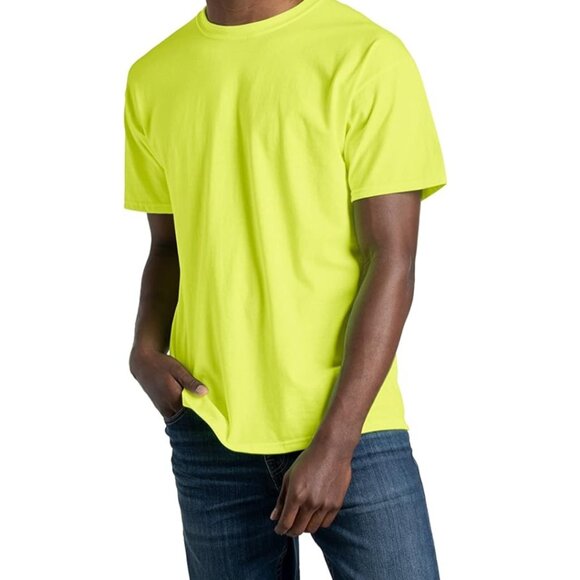 "Sorry No Habla Fucktardo" Safety Green Reflective Graphic T-Shirt - Picture 4 of 8